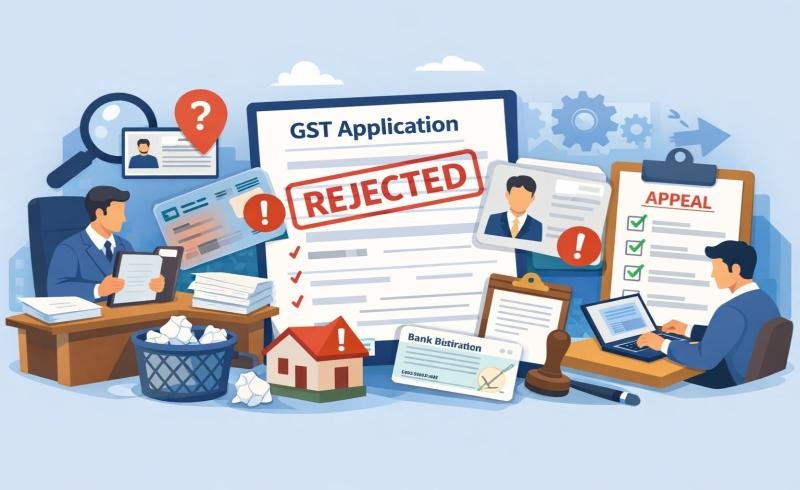 Common Reasons for GST Registration Rejection and How to Fix Them