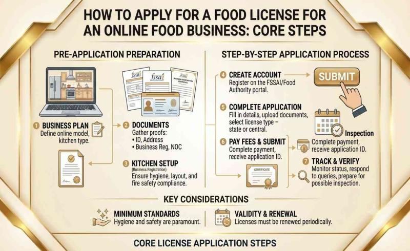 How to Apply for Food License for an Online Food Business